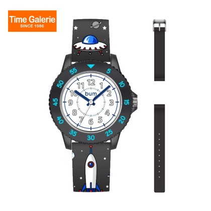 BUM B300406 Analog Dual Silicone Band Kids Watch